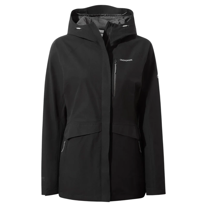 Image of Womens waterproof jacket Craghoppers Caldbeck Noir Female 36