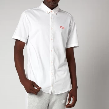 Image of Hugo Boss Athleisure Biadia Short Sleeve Shirt White Size 2XL Men