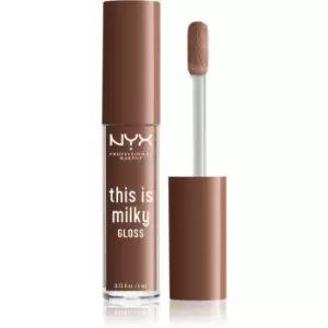 image of NYX Professional Makeup This is Milky Gloss Hydrating Lip Gloss Shade 08 - Milk the coco 4 ml