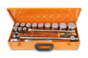 Image of Beta Tools 928A/C12 17pc 3/4" Square Drive Hex Socket Ratchet & Accessory Set