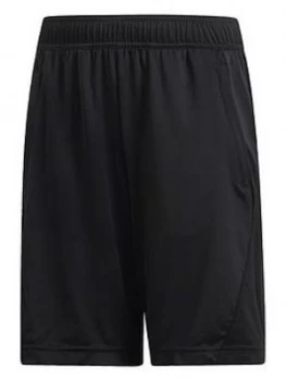 image of Boys, adidas Equipment Knit Shorts - Black/White, Size 4-5 Years