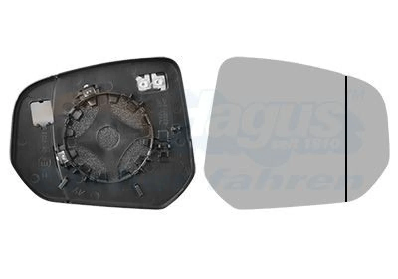Image of VAN WEZEL Wing mirror glass VAN WEZEL 1930838