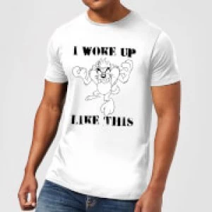 image of Looney Tunes I Woke Up Like This Mens T-Shirt - White - 3XL