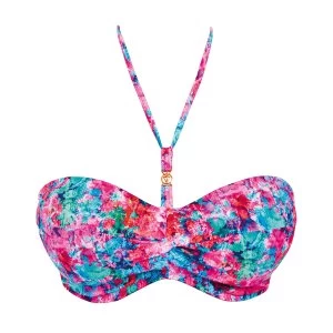 image of Freya Mamba bandeau bikini top Multi Coloured