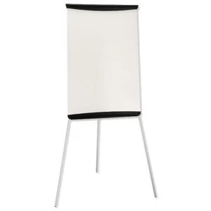 Image of 5 Star Office Flipchart Easel with W670xH990mm Board W700xD82xH1900mm Black Trim