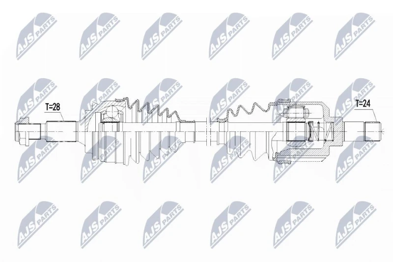 Image of NTY Drive shaft NTY NPW-PE-021