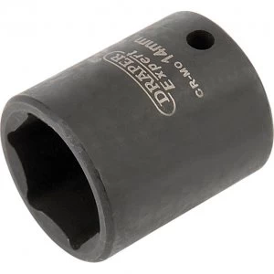 Image of Draper Expert 1/4" Drive Hi Torq Hexagon Impact Socket Metric 1/4" 14mm