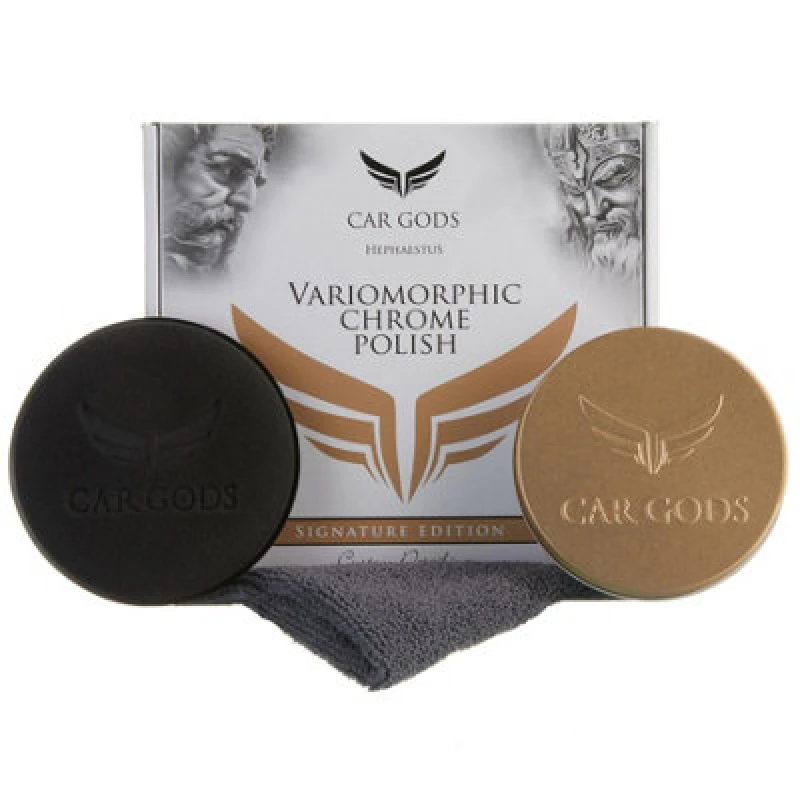 Image of Car Gods Variomorphic Chrome Brass Steel Metal Polish Cleaner Kit 120Ml