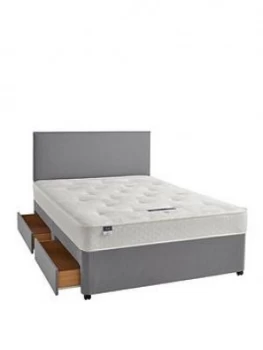 Image of Silentnight Miracoil 3 Celine Tufted Ortho Divan Bed With Storage Options - Firm
