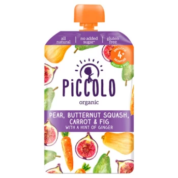 Image of Piccolo Pear Fig & Butternut Squash With Ginger 6m+ - 100g x 5