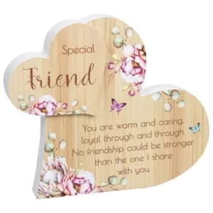 Image of Vintage Floral Standing Heart Friend