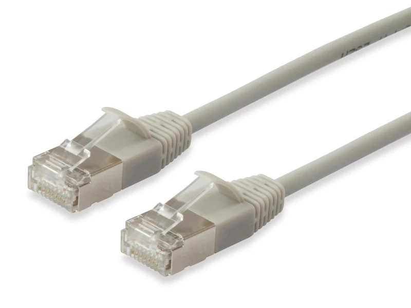 Image of Equip Cat.6A F/FTP Slim Patch Cable. 0.15m. Beige