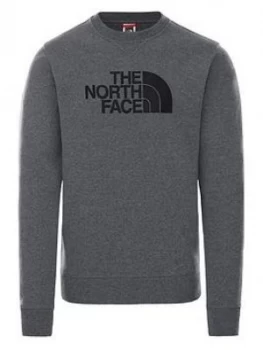 image of The North Face Drew Peak Crew - Medium Grey Heather, Size L, Men