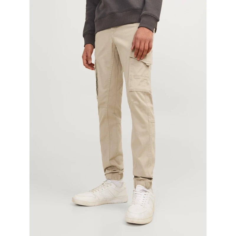 Image of Jack and Jones Paul Flake Slim Stretch Cuffed Cargo Pants Junior Crockery male 13 - 14 Years