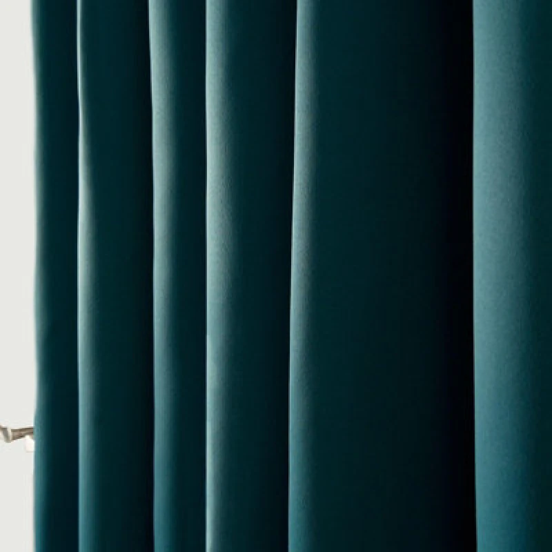 Image of OHS OHS Pair of Thermal Ready Made Eyelet Blackout Curtains in Teal Size: 168cm width x 229cm drop Teal 168cm width x 229cm drop Unisex 502743420711
