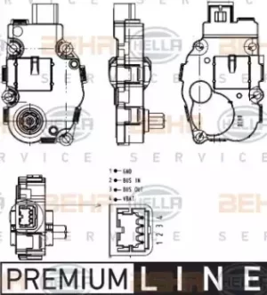 Image of Control Blending Flap Control Element 6NW351344-041 by BEHR