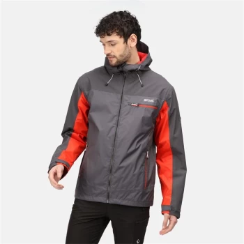 Image of Regatta Highton Stretch Waterproof Jacket - Rhino/CajunO