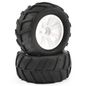Image of Ftx Comet Monster Front Mounted Tyre & Wheel White