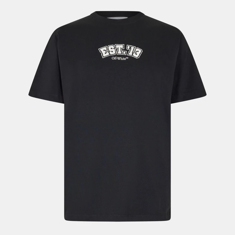 Image of Off White Mens Regular Fit T-Shirt Black/White male XS