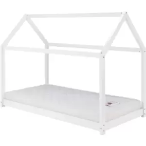 image of 90cm House Bed White