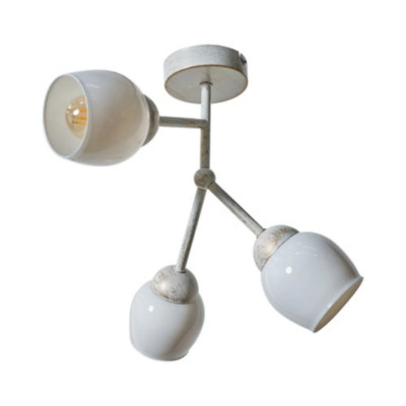 Image of ValueLights 3 Way Satin Nickel Ceiling Bar Light Metallic Silver unisex