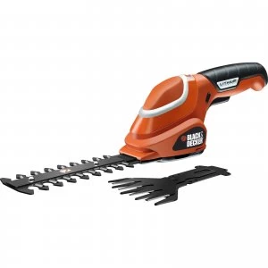 image of Black and Decker GSL700 7v Cordless Shrub Shears 1 x 1.2ah Integrated Li-ion Charger