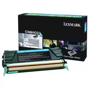 Lexmark Cyan Return Programme 10K Toner Cartridge C748H1CG IB31990