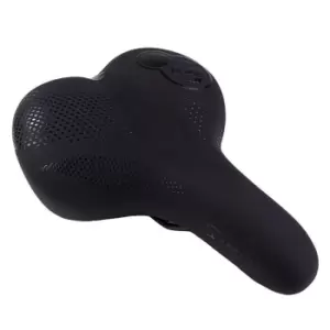 image of Serfas Tailbones Saddle, Memory Foam Waterproof Hybrid - Black