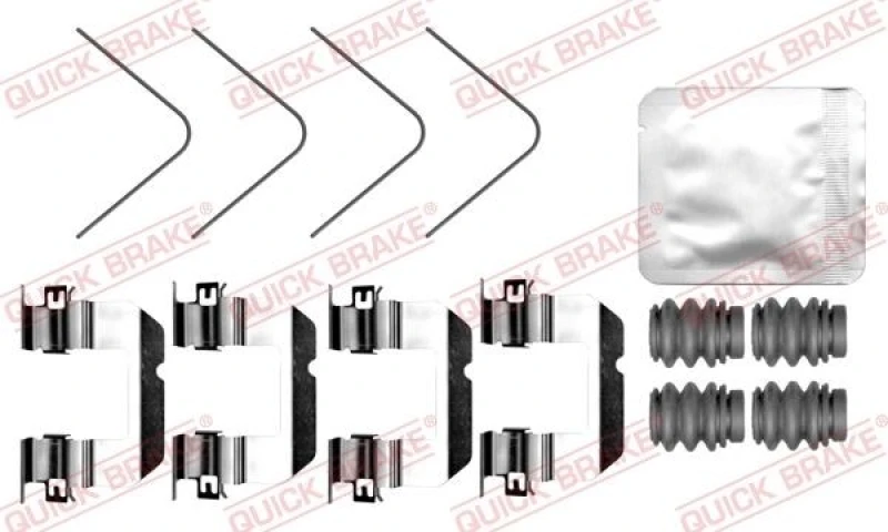 Image of QUICK BRAKE Brake pad fitting kit QUICK BRAKE 109-0102