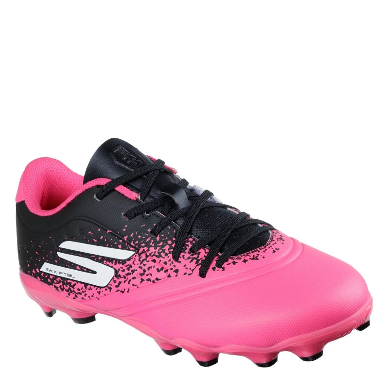 Image of Skechers Razor Juniors Firm Ground Football Boots Pink/Black male 3 (36)