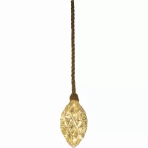 Image of Luxform Hemp Rope Pine Cone LED Battery Light 92720
