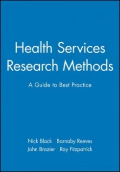 Image of Health Services Research Methods by Nick Black Book