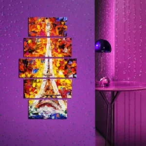 Image of 5ABSMDF-96 Multicolor Decorative MDF Painting (5 Pieces)