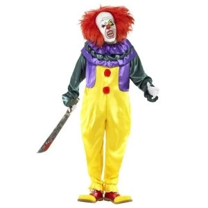 image of Classic Horror Clown Costume Large One Colour