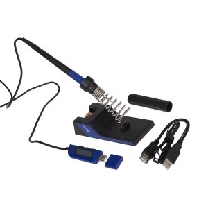 image of ATTEN GT2010 Portable USB Soldering Iron and Stand Interchangable tips