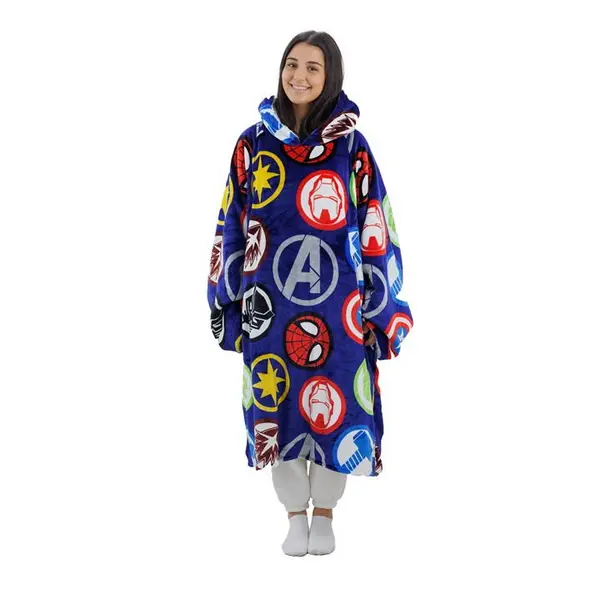 Marvel MARVEL COMICS POLKADOT HOODED FLEECE LARGE Unclassified Large Black 77980003140