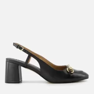 Image of Dune Cassie Snaffle Trim Leather Sling Backs - UK 3