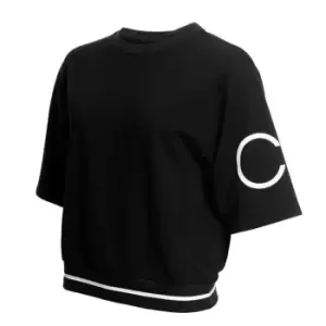 Image of Calvin Klein Golf Crop Sweatshirt - Black