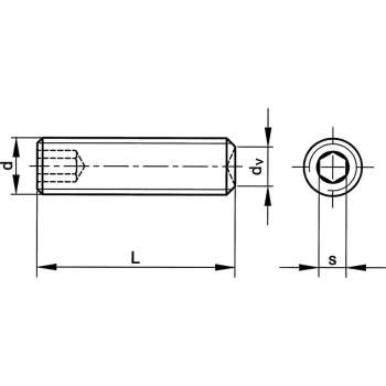 Image of M10X20 Skt Set Screw - Plain Cup (GR-45H) (14.9)