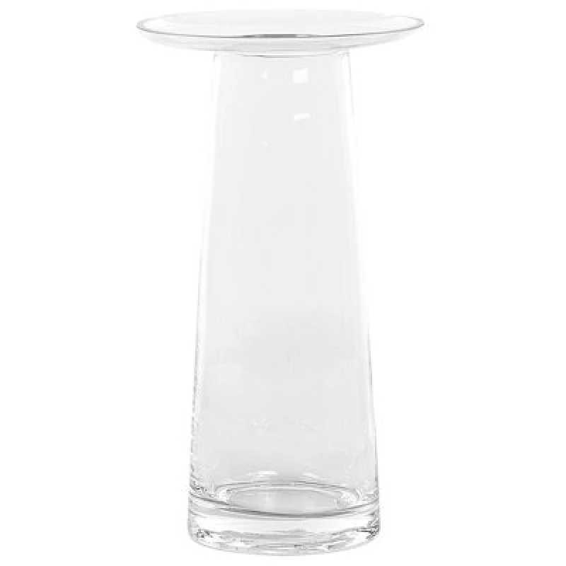 Image of Beliani Flower Vase Manna Glass 26cm Transparent