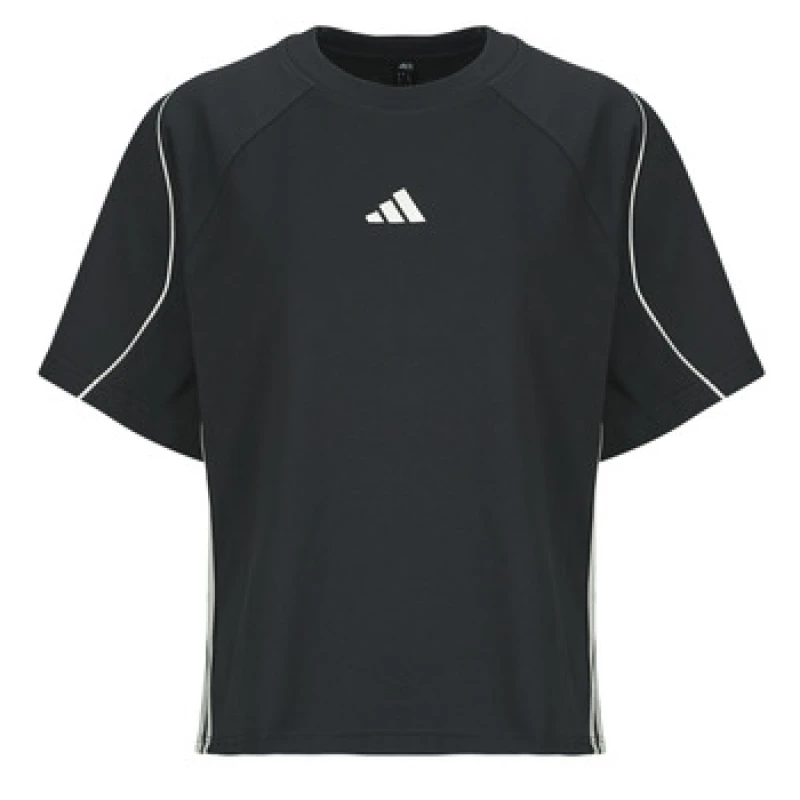 Image of Adidas Womens T-Shirt adidas Stadium 3 Stripes Noir Female S