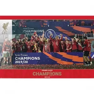 Image of Liverpool FC Premier League Champions Poster Trophy Lift 15