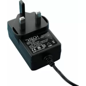 image of R-TECH 857081 AC/DC Adapter 24vdc 1amp UK Plug Top