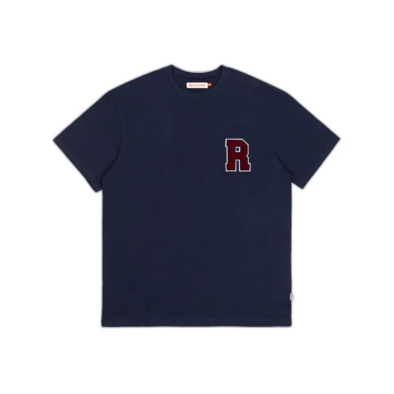 Image of Revolution T-Shirt Revolution Loose Bleu Male M