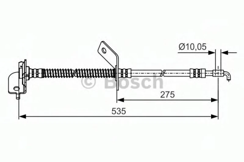 Image of Bosch 1 987 481 414 Brake Hose Brake Hose (83)