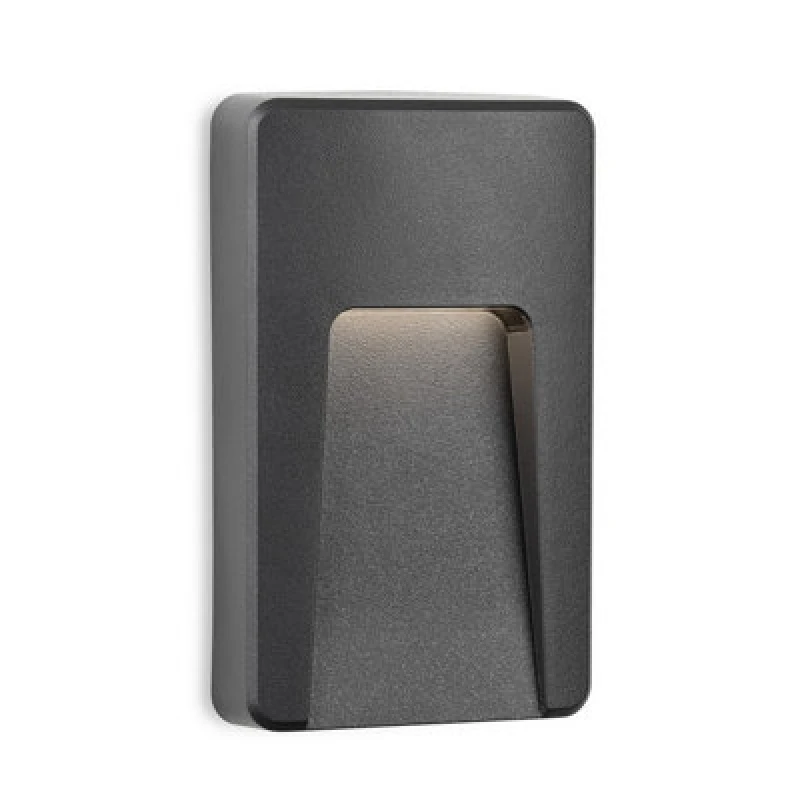 Image of Luminosa Lighting Luminosa Golf Flush Resin Wall & Step Light Graphite 3W LED 100Lm 4000K Ip65