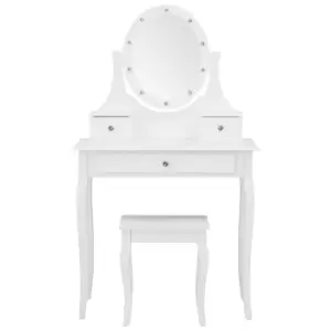 image of Grace LED Dressing Table White