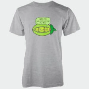Image of Make Peas Not War Grey T-Shirt - L