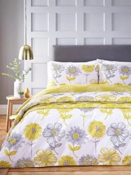 image of Catherine Lansfield Banbury Easy Care Duvet Cover Set