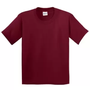 Image of Gildan Youth Unisex Heavy Cotton T-Shirt (M) (Cardinal)